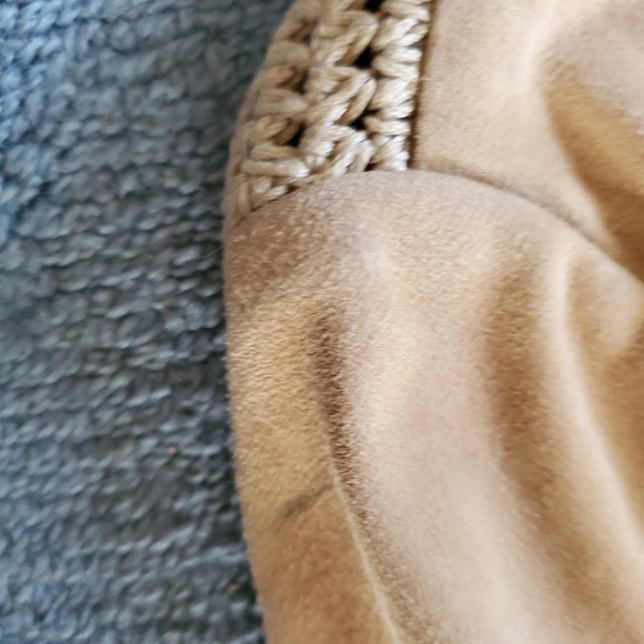 Carlisle Jacket:  Sophisticated Look in Suede with Crocheted Panels - Picture 11 of 11